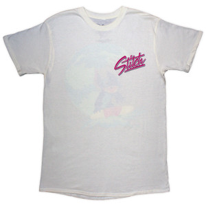 Disney Unisex T-Shirt: Stitch Surf (Natural) (Back Print) FRONT