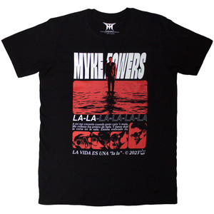 Myke Towers Unisex T-Shirt: La Vida (Black) Myke Towers Unisex T-Shirt: La Vida (Black)