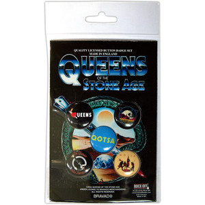 Queens Of The Stone Age Button Badge Pack: Logos Queens Of The Stone Age Button Badge Pack: Logos