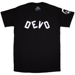 Devo Unisex T-Shirt: Booji Boy (Black) (Sleeve Print)