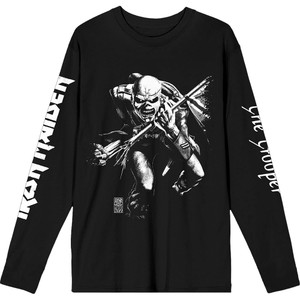 Iron Maiden Unisex Long Sleeve T-Shirt: 50 Trooper Isolated (Black) (Sleeve Print) Iron Maiden Unisex Long Sleeve T-Shirt: 50 Trooper Isolated (Black) (Sleeve Print)