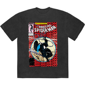 Marvel Comics Unisex Stone Wash T-Shirt: Amazing Spider-Man 25th Anniversay (Black) Marvel Comics Unisex Stone Wash T-Shirt: Amazing Spider-Man 25th Anniversay (Black)