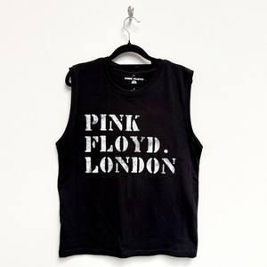 Pink Floyd Unisex Tank T-Shirt: Stencil Logo (Black) Pink Floyd Unisex Tank T-Shirt: Stencil Logo (Black)