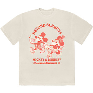 Disney Unisex T-Shirt: Mickey & Minnie Beyond Screens (Natural) Disney Unisex T-Shirt: Mickey & Minnie Beyond Screens (Natural)