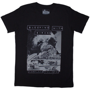 Sleeping With Sirens Unisex T-Shirt: Complete Collapse (Black) Sleeping With Sirens Unisex T-Shirt: Complete Collapse (Black)