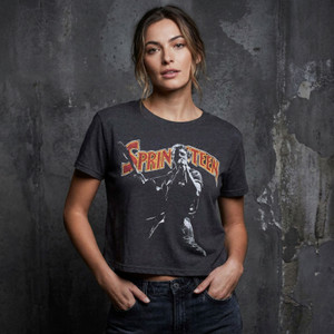 The Sex Pistols Ladies Crop Top: God Save The Queen Rainbow Print (White) 