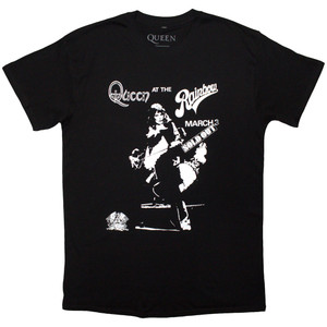 Queen Unisex T-Shirt: Live Rainbow (Black) Queen Unisex T-Shirt: Live Rainbow (Black)