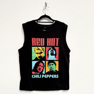 Red Hot Chili Peppers Unisex Tank T-Shirt: Portrait Photos (Black) Red Hot Chili Peppers Unisex Tank T-Shirt: Portrait Photos (Black)