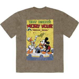 Disney Unisex Stone Wash T-Shirt: Mickey Magician (Green) Disney Unisex Stone Wash T-Shirt: Mickey Magician (Green)