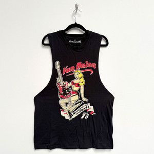 Van Halen Unisex Vest T-Shirt: Running With The Devil (Black) Van Halen Unisex Vest T-Shirt: Running With The Devil (Black)