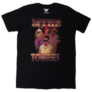 Myke Towers Unisex T-Shirt: Bootleg (Black) Myke Towers Unisex T-Shirt: Bootleg (Black)