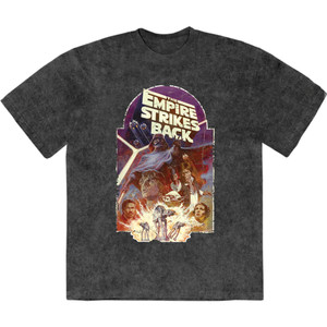 Star Wars Unisex Stone Wash T-Shirt: The Empire Strikes Back Explosion (Black) Star Wars Unisex Stone Wash T-Shirt: The Empire Strikes Back Explosion (Black)