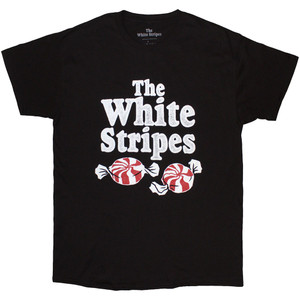 The White Stripes Unisex T-Shirt: Peppermints (Black) The White Stripes Unisex T-Shirt: Peppermints (Black)