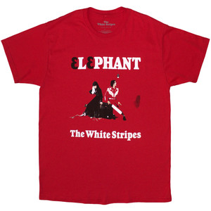 The White Stripes Unisex T-Shirt: Elephant (Red)