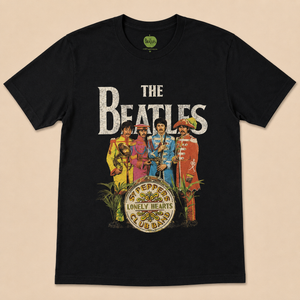 The Beatles Unisex T-Shirt: Sgt Pepper (Black)