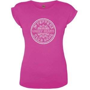 The Beatles Ladies T-Shirt: Sgt Pepper Drum White Caviar (Pink) (Embellished) (XX-Large) The Beatles Ladies T-Shirt: Sgt Pepper Drum White Caviar (Pink) (Embellished) (XX-Large)