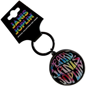 Janis Joplin Keychain: Pearl Emblem Colour Janis Joplin Keychain: Pearl Emblem Colour