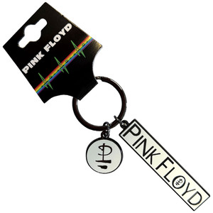Pink Floyd Keychain: Division Bell Logo & Charm Pink Floyd Keychain: Division Bell Logo & Charm