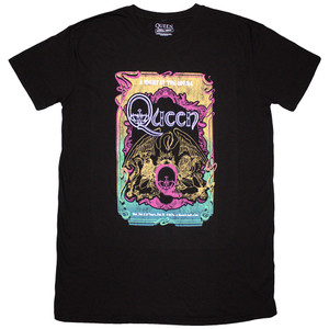 Queen Ladies T-Shirt Dress: A Night At The Opera Tour '76 (Black) Queen Ladies T-Shirt Dress: A Night At The Opera Tour '76 (Black)