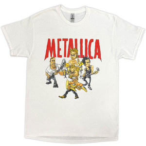 Metallica Uni T-Shirt: Load Chavez Cartoon (White) Metallica Uni T-Shirt: Load Chavez Cartoon (White)