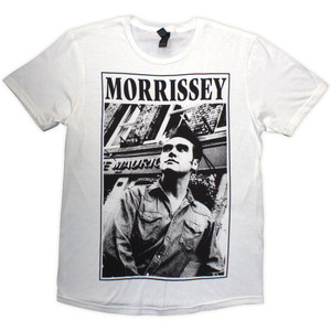 Morrissey Unisex T-Shirt: Maurice B&W (White) Morrissey Unisex T-Shirt: Maurice B&W (White)