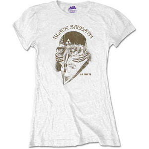Black Sabbath Ladies Retail Pack T-Shirt: US Tour 1978 (White) Black Sabbath Ladies Retail Pack T-Shirt: US Tour 1978 (White)