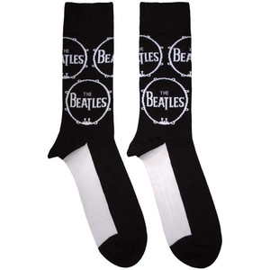 The Beatles Unisex Ankle Socks: Drum Logo Repeat (Black) (UK Size 4 - 7) The Beatles Unisex Ankle Socks: Drum Logo Repeat (Black) (UK Size 4 - 7)