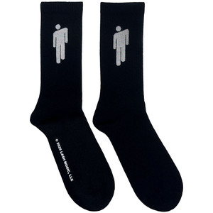 Billie Eilish Unisex Terry Socks: White Blohsh (Black) (UK Size 7 - 11) Billie Eilish Unisex Terry Socks: White Blohsh (Black) (UK Size 7 - 11)