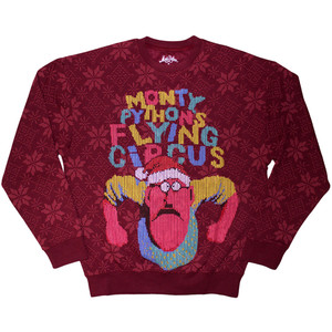 Monty Python Unisex Sweatshirt: Flying Circus Grumpy Man (Maroon Red) Monty Python Unisex Sweatshirt: Flying Circus Grumpy Man (Maroon Red)