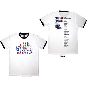 The Stone Roses Unisex Ringer T-Shirt: 2013 Tour Ringer (White) (Back Print) The Stone Roses Unisex Ringer T-Shirt: 2013 Tour Ringer (White) (Back Print)