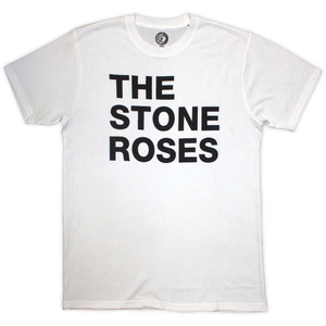 The Stone Roses Unisex T-Shirt: Left Justified Text (White) (Jumbo Print) The Stone Roses Unisex T-Shirt: Left Justified Text (White) (Jumbo Print)