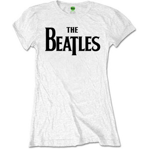 The Beatles Ladies Retail Pack T-Shirt: Drop T (White) The Beatles Ladies Retail Pack T-Shirt: Drop T (White)