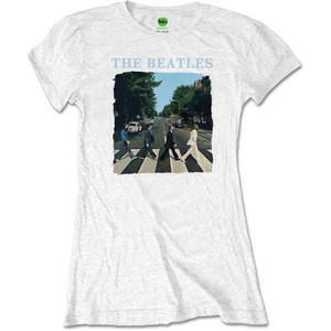 The Beatles Ladies Retail Pack T-Shirt: Abbey Road & Logo (White) The Beatles Ladies Retail Pack T-Shirt: Abbey Road & Logo (White)