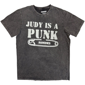 Ramones Unisex Stone Wash T-Shirt: Judy (Charcoal Grey) Ramones Unisex Stone Wash T-Shirt: Judy (Charcoal Grey)