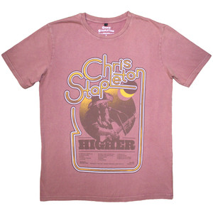 Chris Stapleton Unisex Stone Wash T-Shirt: Higher (Kashmir Red) Chris Stapleton Unisex Stone Wash T-Shirt: Higher (Kashmir Red)