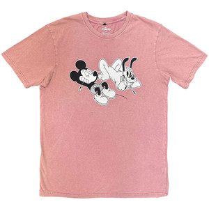Disney Unisex Stone Wash T-Shirt: Mickey & Pluto Relax (Kashmir Red) Disney Unisex Stone Wash T-Shirt: Mickey & Pluto Relax (Kashmir Red)