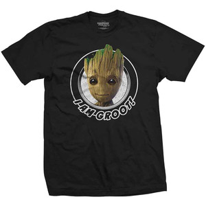 Marvel Comics Unisex T-Shirt: Guardians of the Galaxy Groot Circular (Black) (XX-Large) Marvel Comics Unisex T-Shirt: Guardians of the Galaxy Groot Circular (Black) (XX-Large)