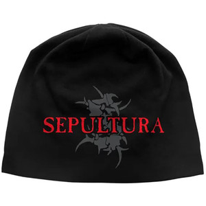 Sepultura Unisex Beanie Hat: Logo & Tribal S JD Print (Black) Sepultura Unisex Beanie Hat: Logo & Tribal S JD Print (Black)