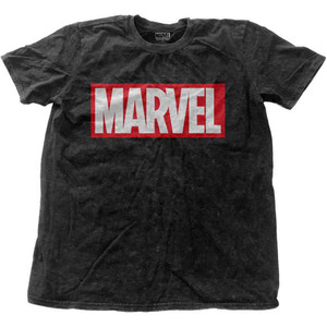 Marvel Comics Unisex T-Shirt: Vintage Logo (Black) (Wash Collection) (Medium) Marvel Comics Unisex T-Shirt: Vintage Logo (Black) (Wash Collection) (Medium)