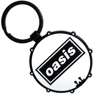 Oasis Keychain: Decca Logo Drum (Double Sided) Oasis Keychain: Decca Logo Drum (Double Sided)