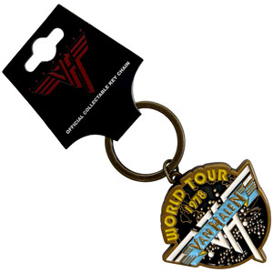 Van Halen Keychain: World Tour '78 Retro Logo Banner Van Halen Keychain: World Tour '78 Retro Logo Banner
