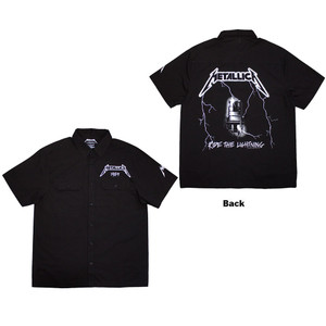 Metallica Unisex Casual Shirt: Ride The Lightning (Black) (Back & Sleeve Print) Metallica Unisex Casual Shirt: Ride The Lightning (Black) (Back & Sleeve Print)
