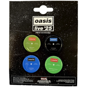 Oasis Magnet Set: Single Discs (Ex-Tour) Oasis Magnet Set: Single Discs (Ex-Tour)