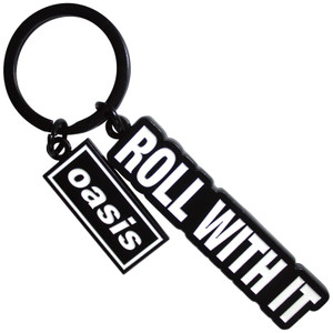 Oasis Keychain: Roll With It Decca Logo Charm (Ex-Tour)
