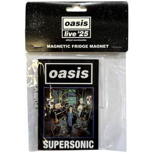 Oasis Fridge Magnet: Supersonic Single (Ex-Tour) Oasis Fridge Magnet: Supersonic Single (Ex-Tour)