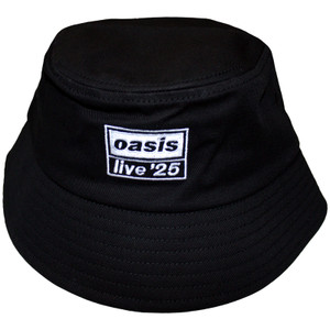 Oasis Unisex Bucket Hat: Live '25 Logo (Black) (Ex-Tour)
