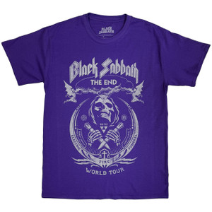 Black Sabbath Unisex T-Shirt: The End Mushroom Cloud (Purple) Black Sabbath Unisex T-Shirt: The End Mushroom Cloud (Purple)