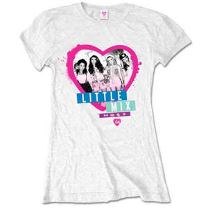 Little Mix Ladies T-Shirt: Spray can (White)