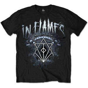 In Flames Unisex T-Shirt: Battles Crest (Black)