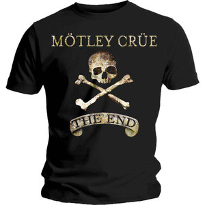 Motley Crue Unisex T-Shirt: The End (Black)